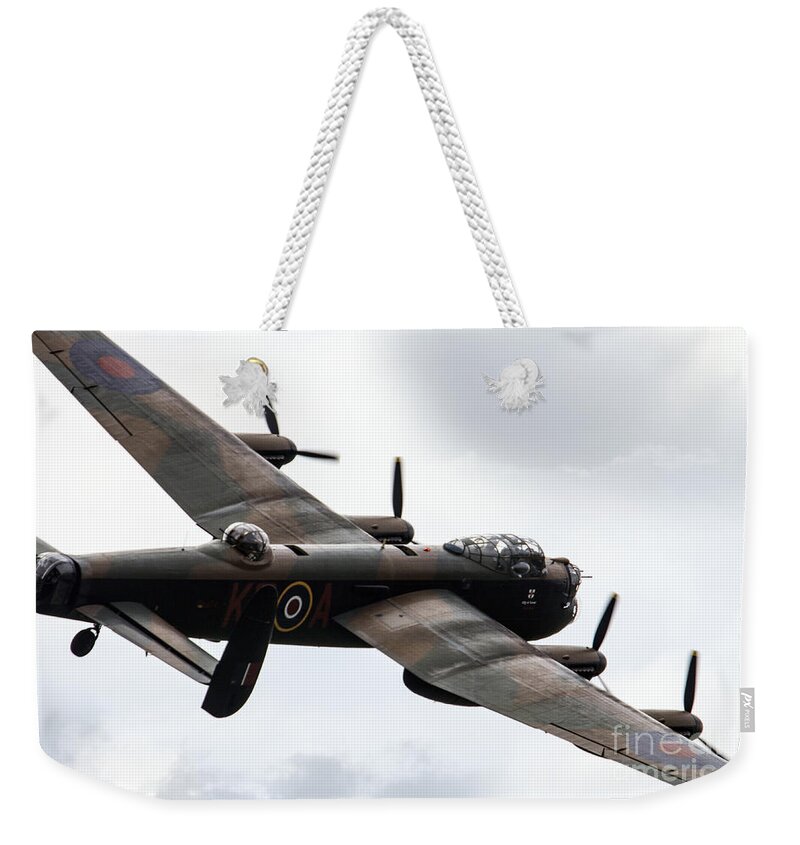 Avro Weekender Tote Bag featuring the photograph Lancaster Bomber #6 by Airpower Art