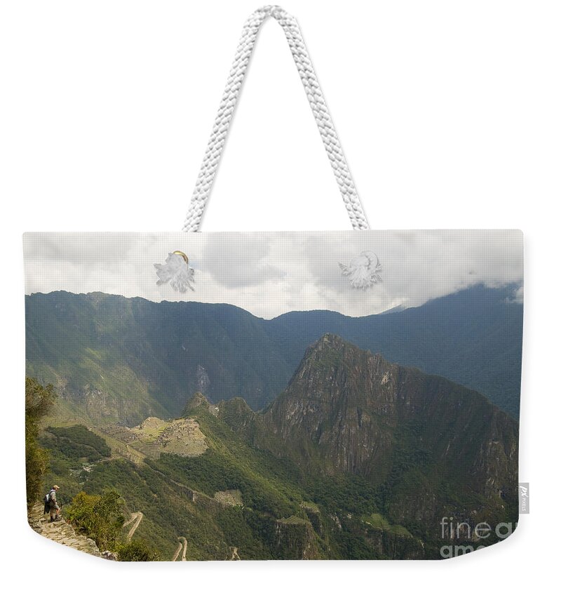 South America Weekender Tote Bag featuring the photograph Machu Picchu Peru #6 by William H. Mullins