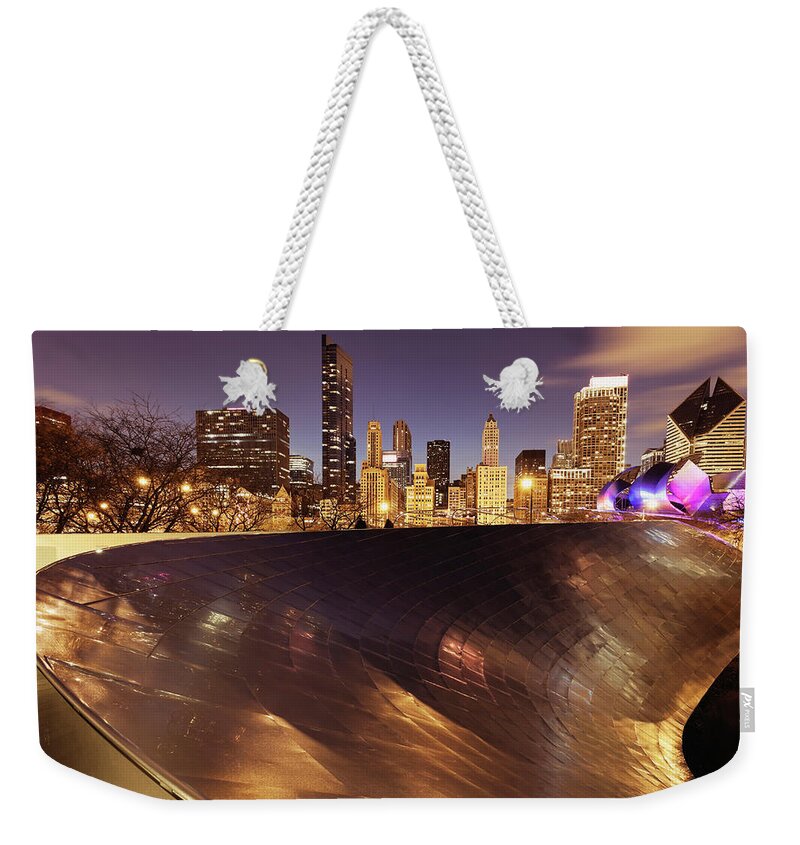 Downtown District Weekender Tote Bag featuring the photograph Usa, Illinois, Chicago, Cityscape #6 by Henryk Sadura