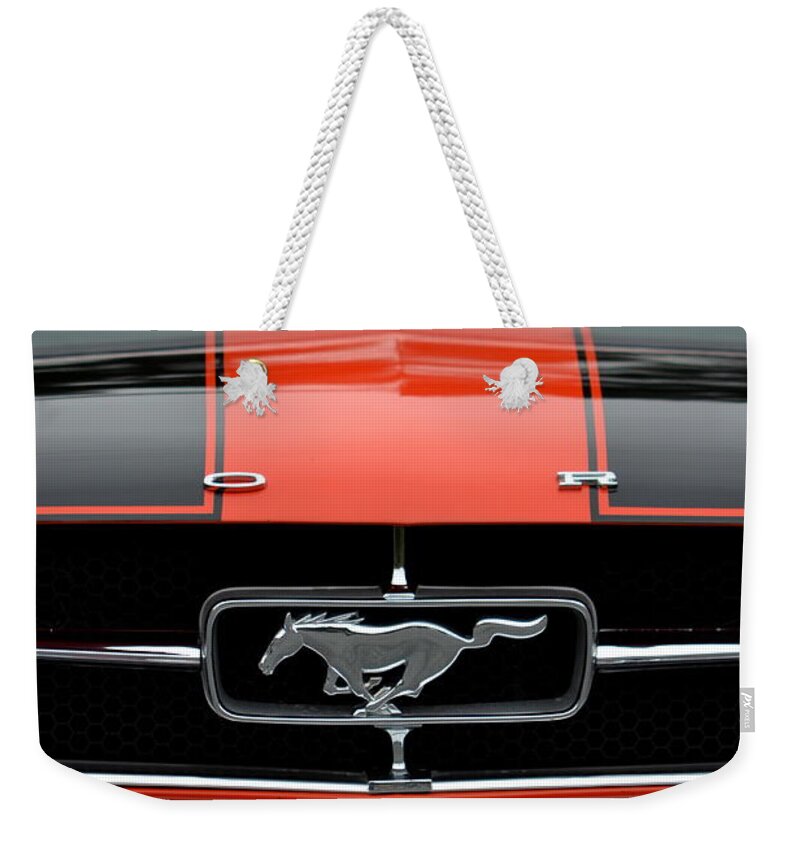  Weekender Tote Bag featuring the photograph 65 Mustang by Dean Ferreira