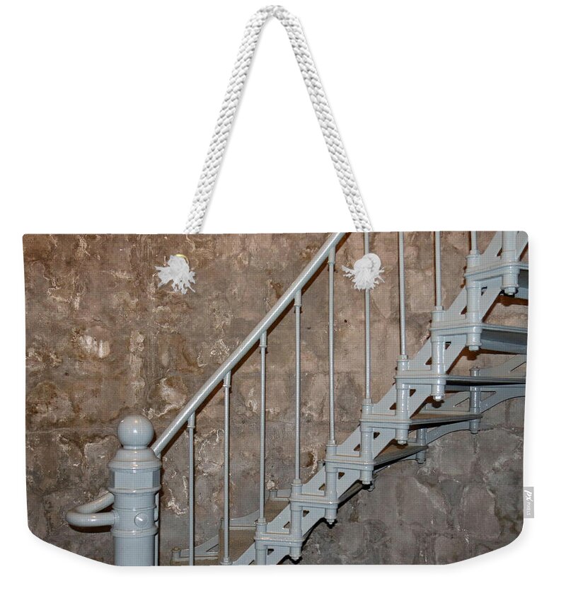 Pacific Ocean Weekender Tote Bag featuring the photograph 69 Steps by E Faithe Lester