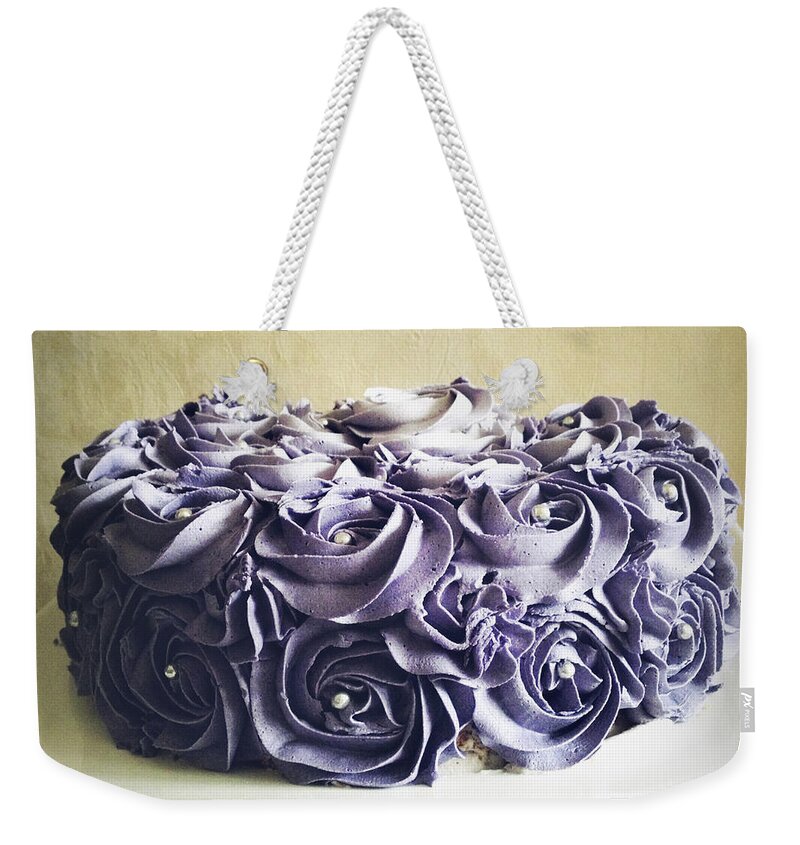 Icing Weekender Tote Bag featuring the photograph Cake #7 by Les Cunliffe