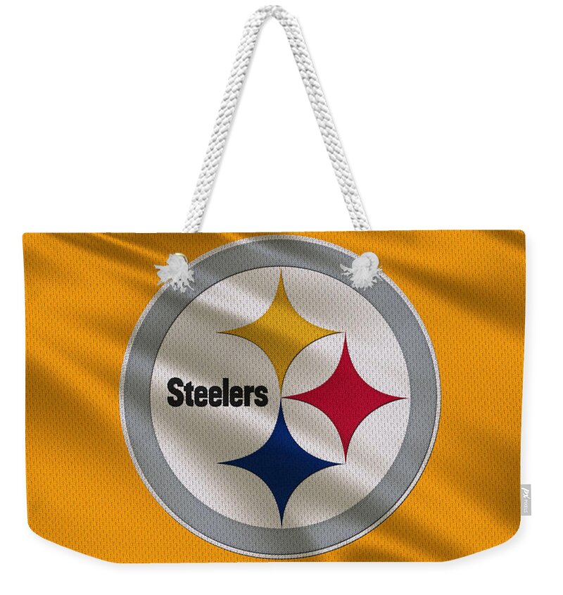 Steelers Weekender Tote Bag featuring the photograph Pittsburgh Steelers Uniform by Joe Hamilton