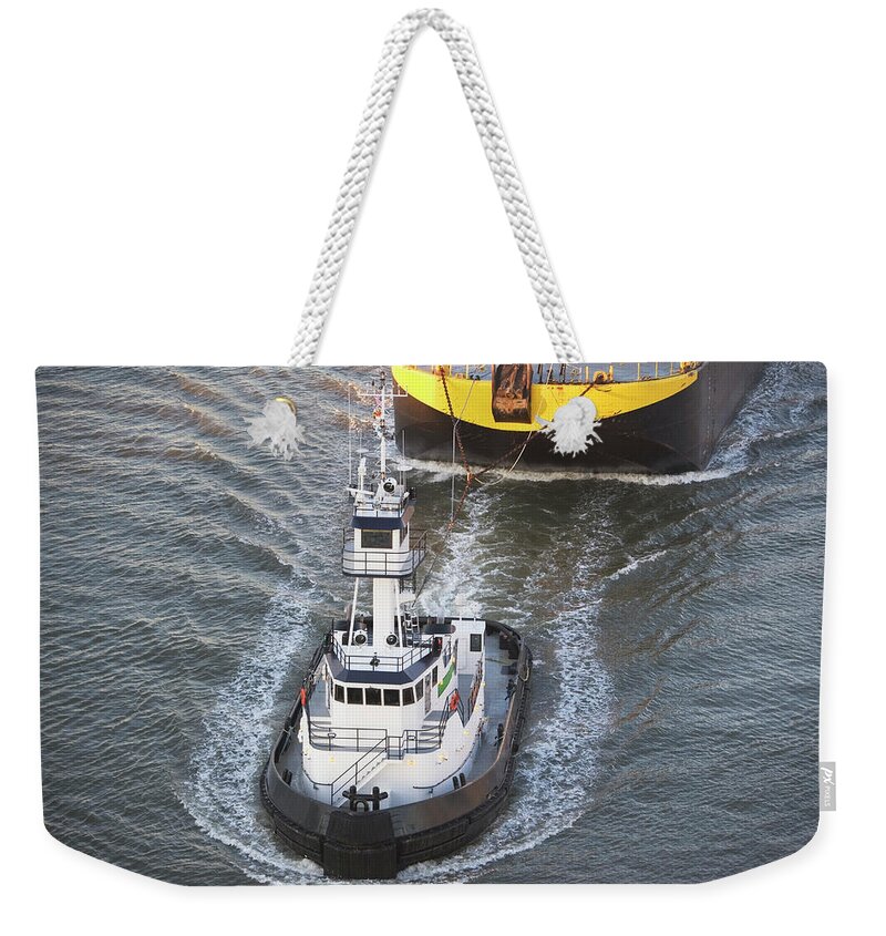 Freight Transportation Weekender Tote Bag featuring the photograph Usa, New York State, New York City #7 by Fotog