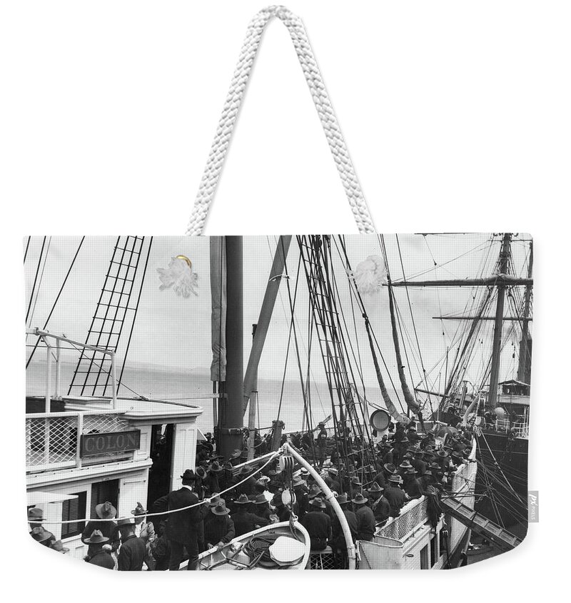 1898 Weekender Tote Bag featuring the photograph Spanish-american War, 1898 #9 by Granger