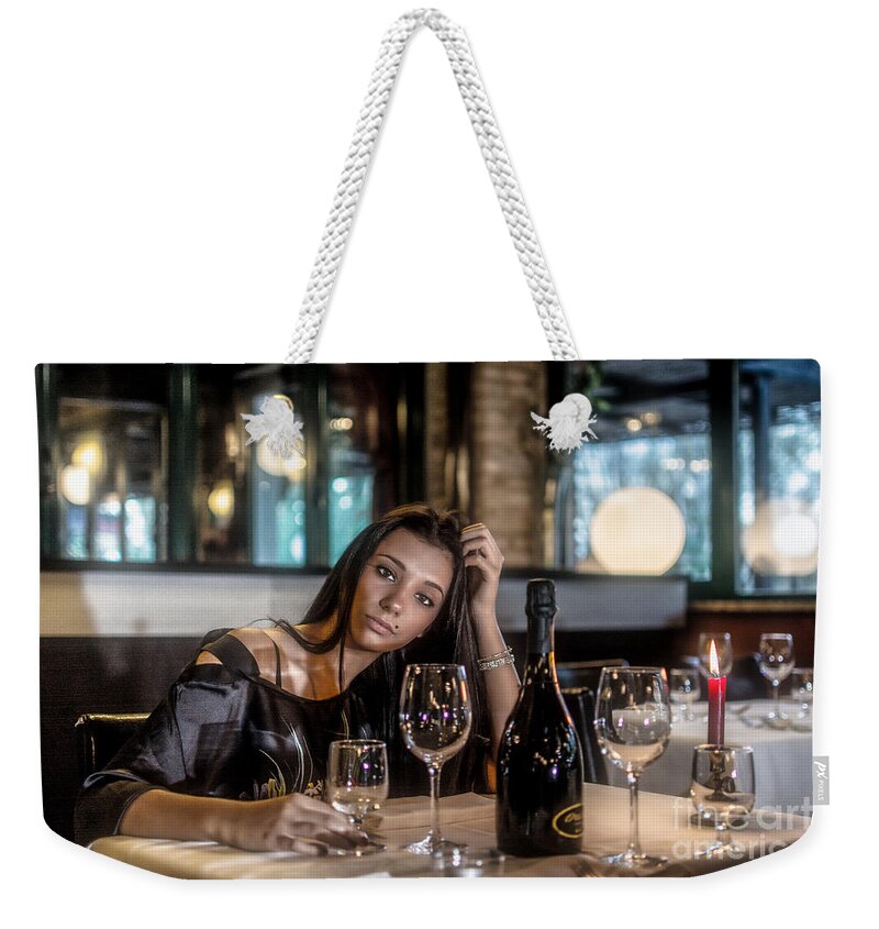 Restaurant Weekender Tote Bag featuring the photograph Spirito by Traven Milovich