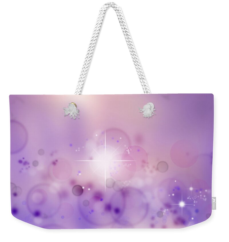 Astronomy Weekender Tote Bag featuring the photograph Abstract background #90 by Les Cunliffe