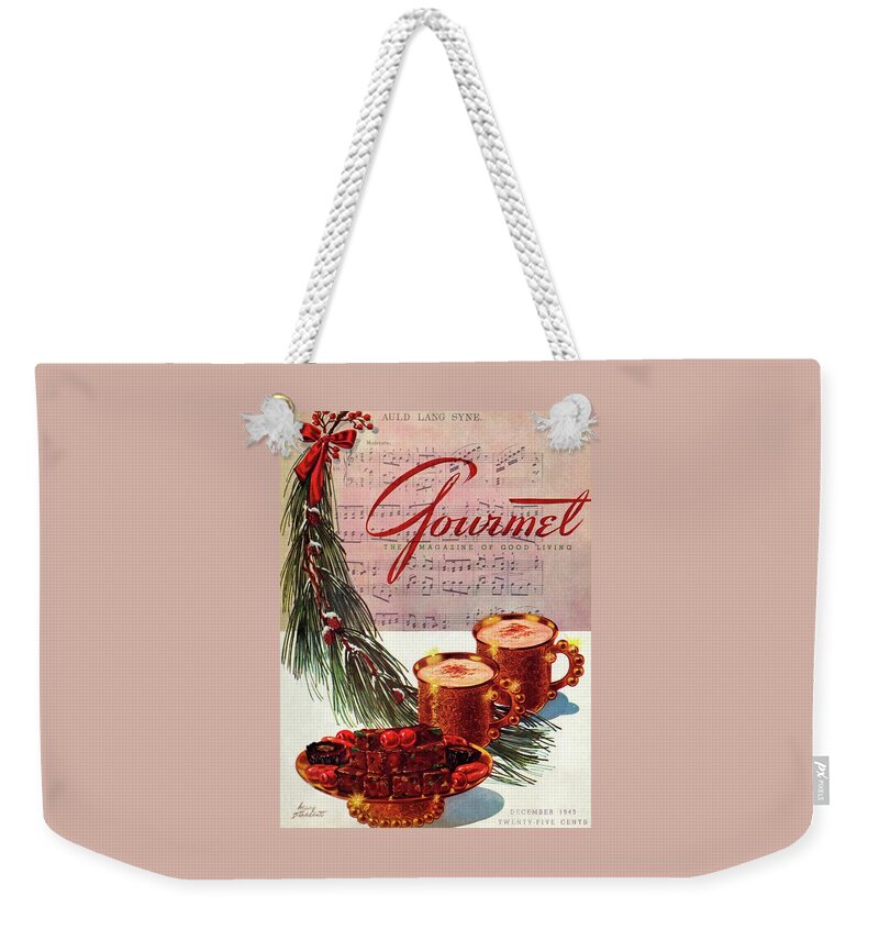 A Christmas Gourmet Cover Weekender Tote Bag