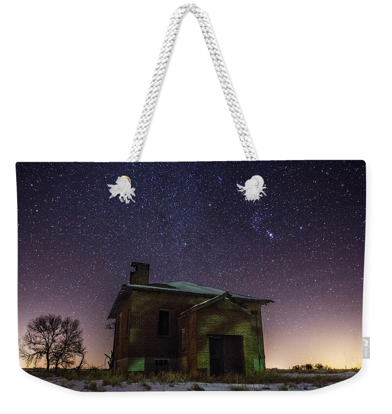 Dark Places Weekender Tote Bag featuring the photograph A cold dark place by Aaron J Groen