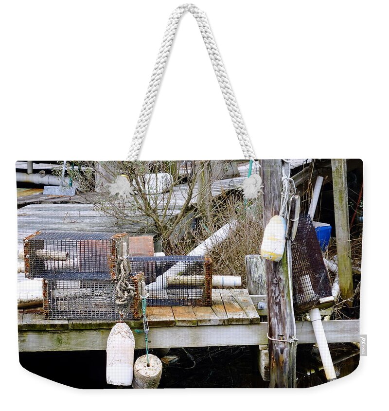 Obx Weekender Tote Bag featuring the photograph A Crab Fishermans Still life by Rick Rosenshein