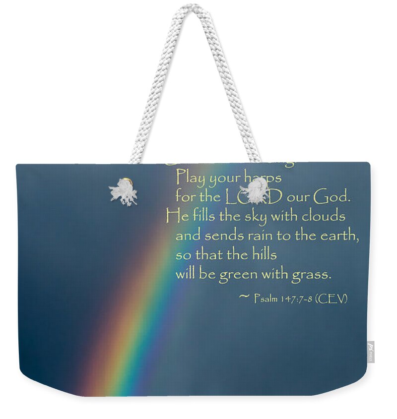 Verse Weekender Tote Bag featuring the photograph A Gift From God by Mick Anderson