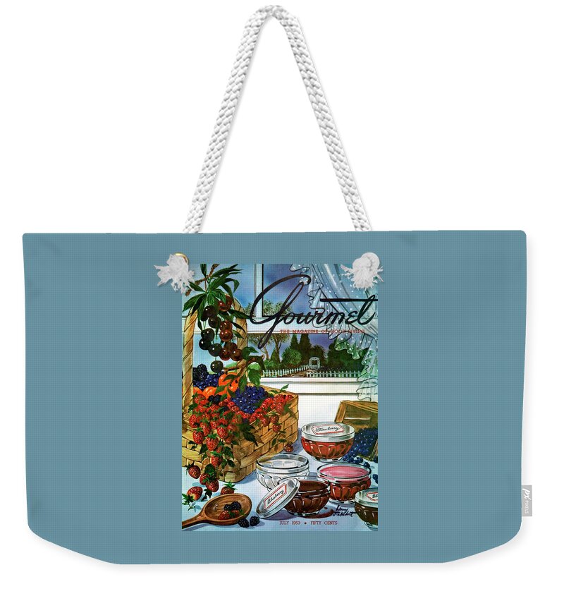 A Gourmet Cover Of A Fruit Basket Weekender Tote Bag