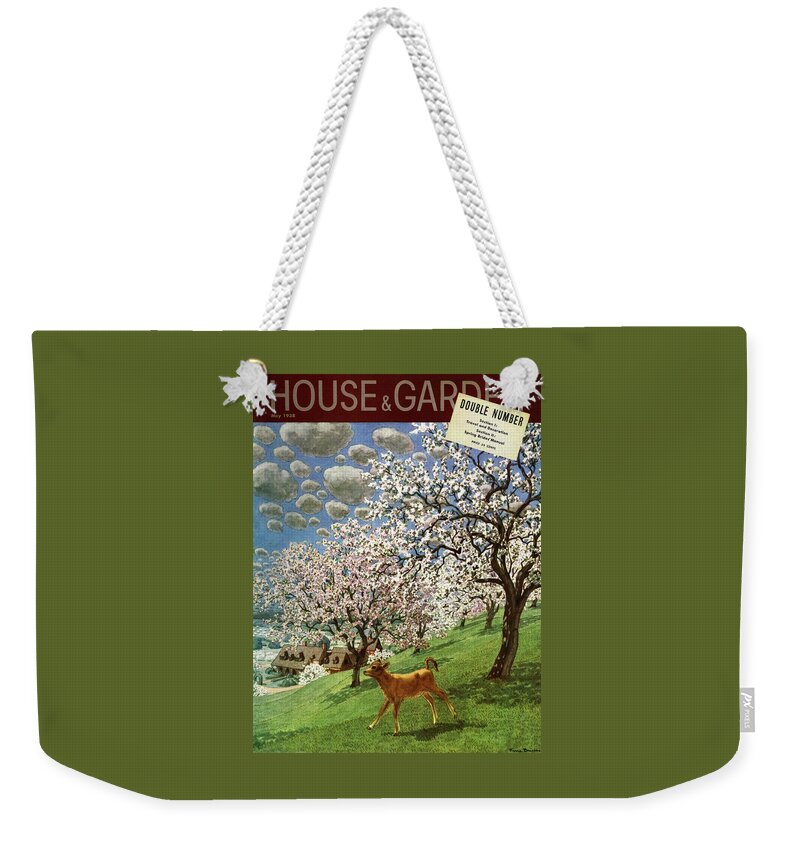 A House And Garden Cover Of A Calf Weekender Tote Bag