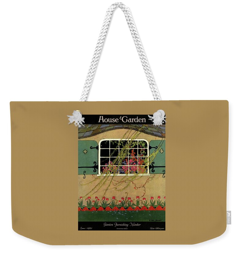 A House And Garden Cover Of A Window Weekender Tote Bag