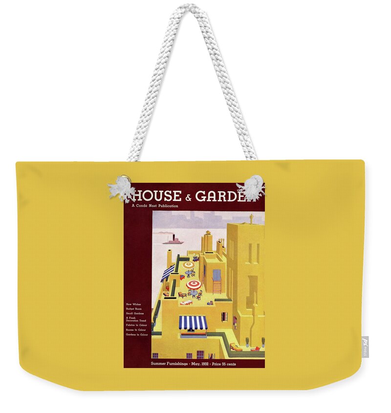 A House And Garden Cover Of An Apartment Building Weekender Tote Bag