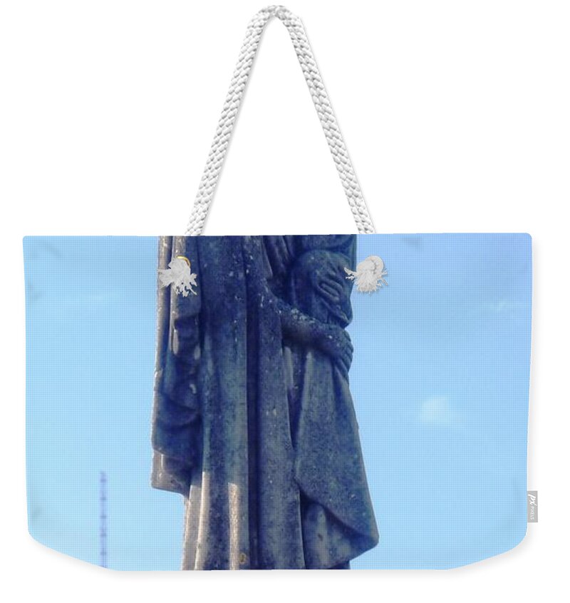 St. Loius Cemetery 1 In New Orleans La Weekender Tote Bag featuring the photograph A Mother's Love by Alys Caviness-Gober