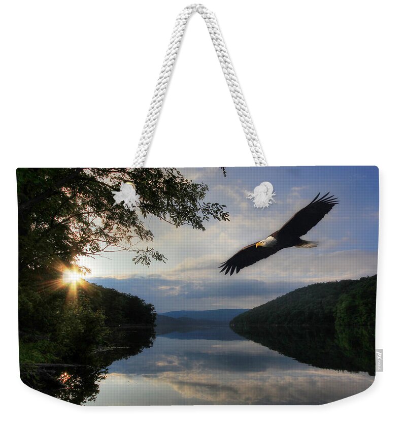 Bird Weekender Tote Bag featuring the photograph A New Beginning by Lori Deiter