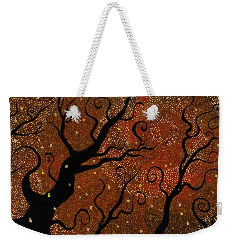 Trees Weekender Tote Bag featuring the painting A New Way On by Joel Tesch