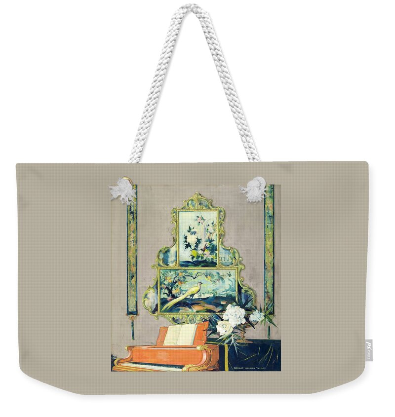 A Painting Of A House Interior Weekender Tote Bag