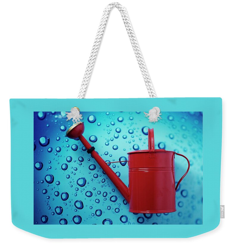 A Red Watering Can Weekender Tote Bag