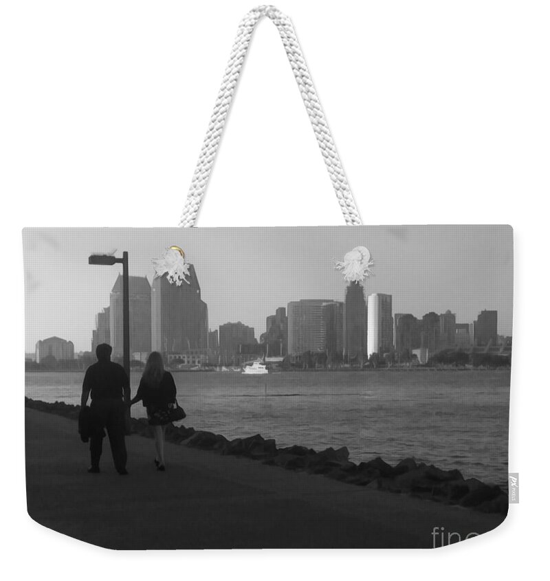Claudia's Art Dream Weekender Tote Bag featuring the photograph A Romantic Walk by Claudia Ellis