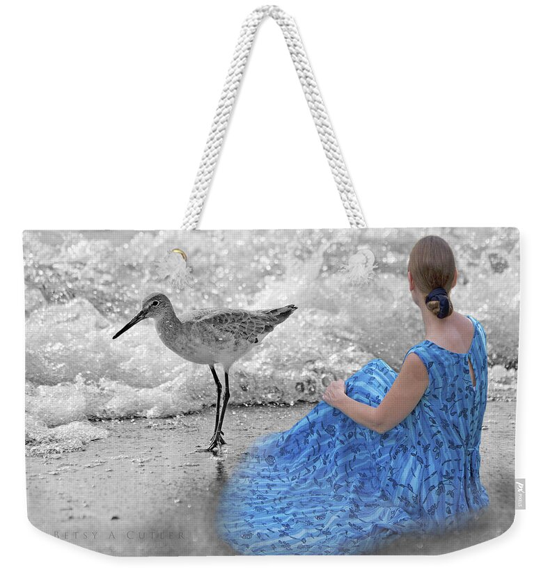 Sandpiper Weekender Tote Bag featuring the photograph A Sandpiper's Dream by Betsy Knapp