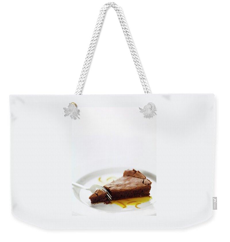 A Slice Of Chocolate Cake Weekender Tote Bag