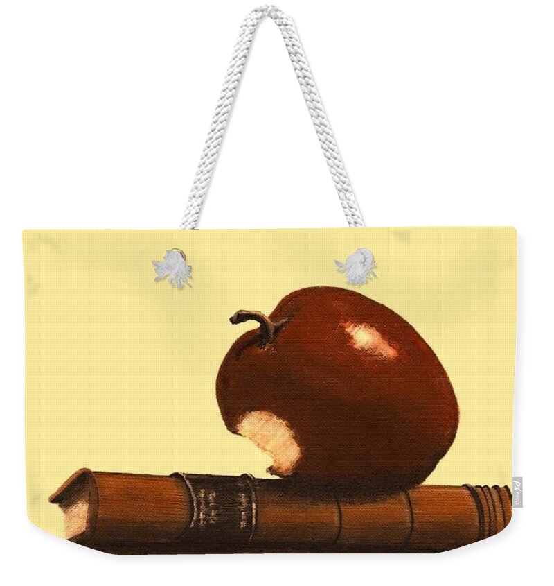 Fineartamerica.com Weekender Tote Bag featuring the painting A Teacher's Gift Number 4 by Diane Strain