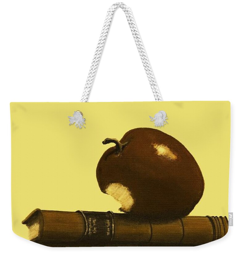 Fineartamerica.com Weekender Tote Bag featuring the painting A Teacher's Gift Number 5 by Diane Strain