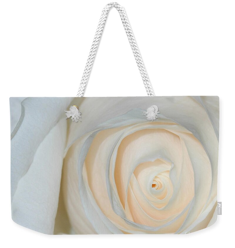 Landscape Weekender Tote Bag featuring the photograph A touch of peach by Sami Martin