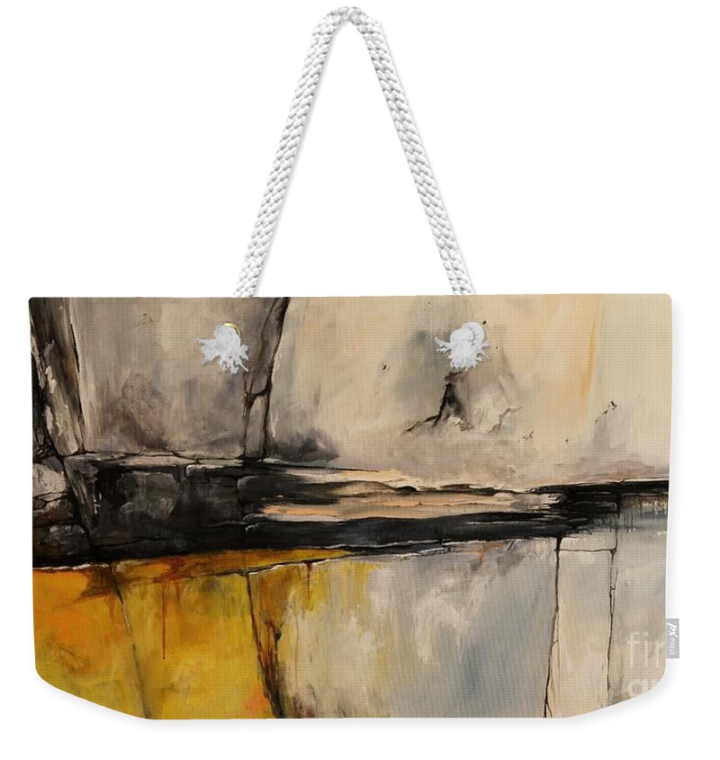Abstract Weekender Tote Bag featuring the painting Ab06us by Emerico Imre Toth