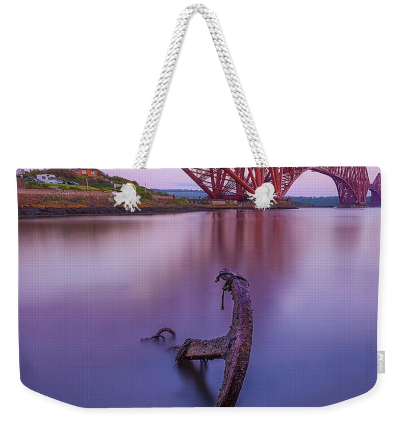 Tranquility Weekender Tote Bag featuring the photograph Abandoned Anchor by Image Courtesy Of Stuart Pardue