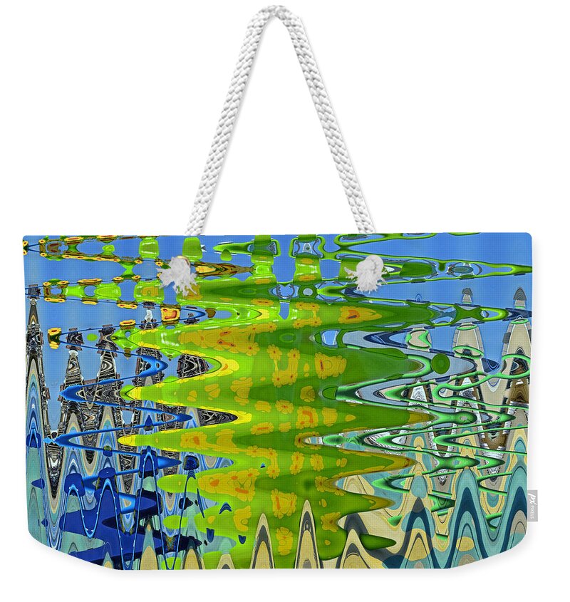 Art Weekender Tote Bag featuring the digital art Abstract by Photoshop 1 by Allen Beatty