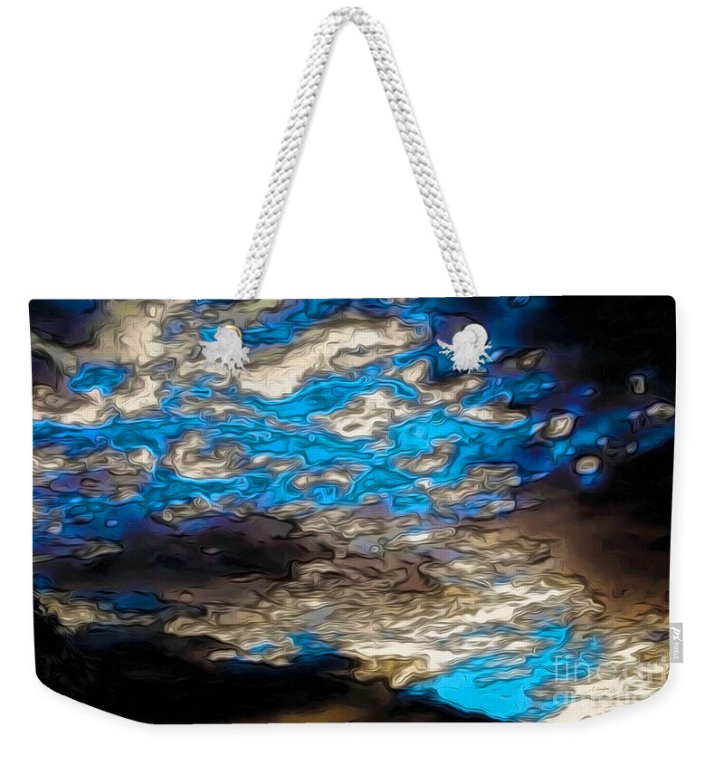 Abstract Clouds Weekender Tote Bag featuring the digital art Abstract Clouds by Claudia Ellis