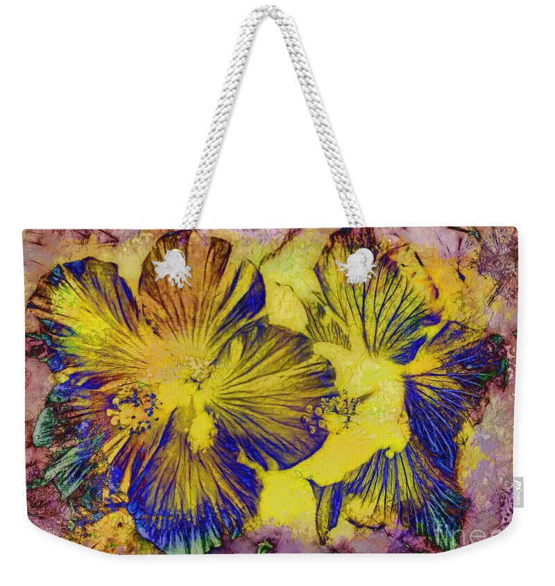 Hibiscus Flower Weekender Tote Bag featuring the photograph Abstract Flower by Deborah Benoit