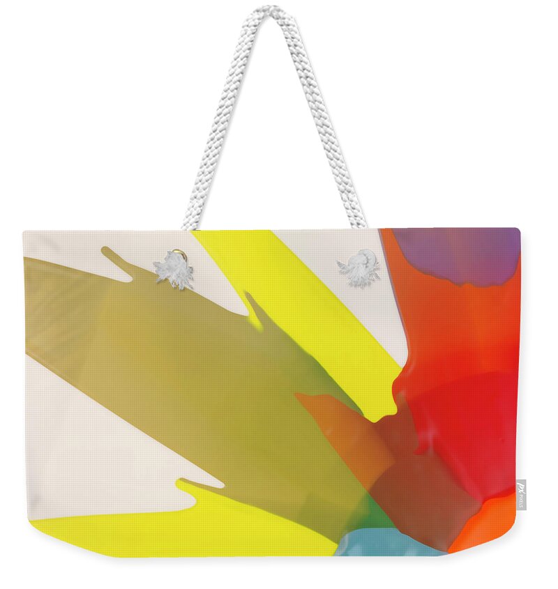Art Weekender Tote Bag featuring the photograph Abstract Of The Color Paint by Level1studio