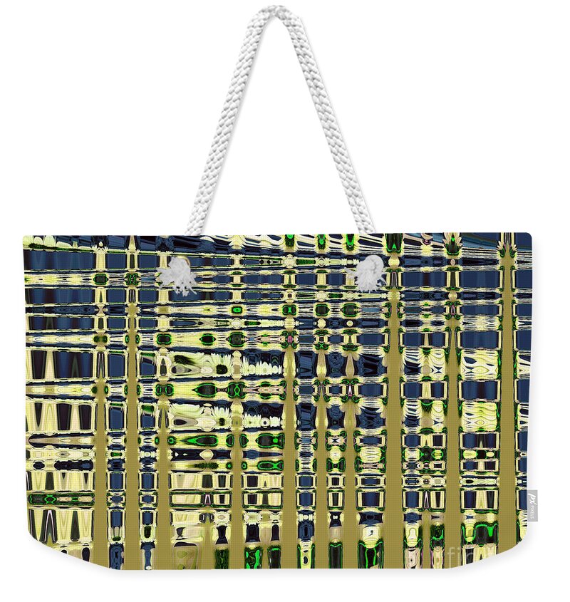 Abstract Weekender Tote Bag featuring the photograph Abstract Reflections Series Nine Tone 1 by Nina Silver