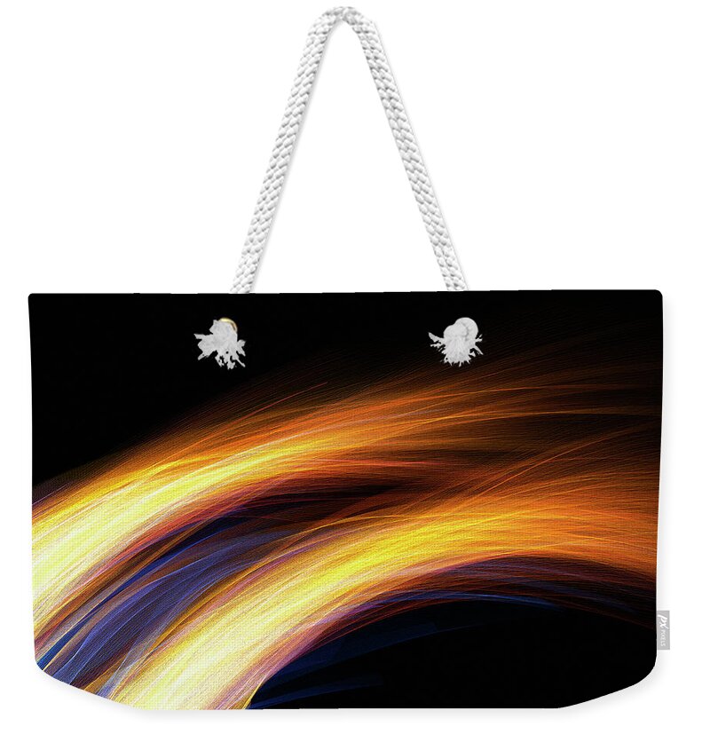 Abstract Weekender Tote Bag featuring the photograph Abstract Sparks Pattern by Ikon Images