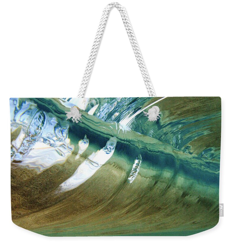 Abstract Weekender Tote Bag featuring the photograph Abstract Underwater 2 by Vince Cavataio - Printscapes