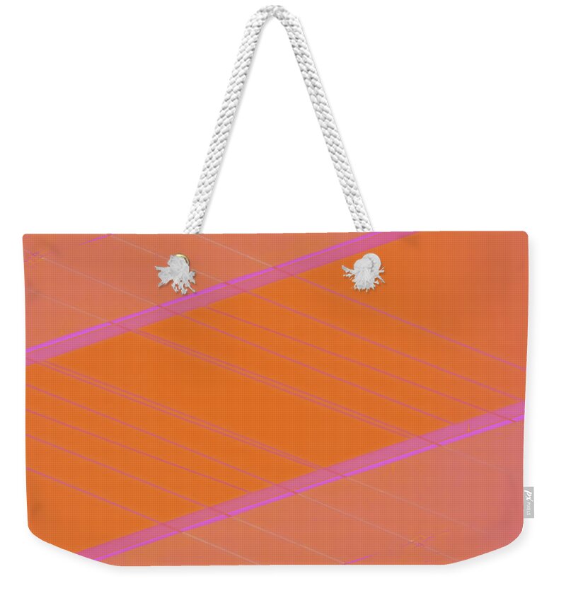 Abstract Weekender Tote Bag featuring the photograph Abstraction in Pink Number 2 by Carol Leigh