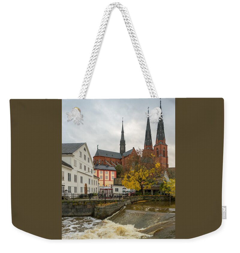 Academy Mill Waterfall Weekender Tote Bag featuring the photograph Academy Mill Waterfall by Torbjorn Swenelius