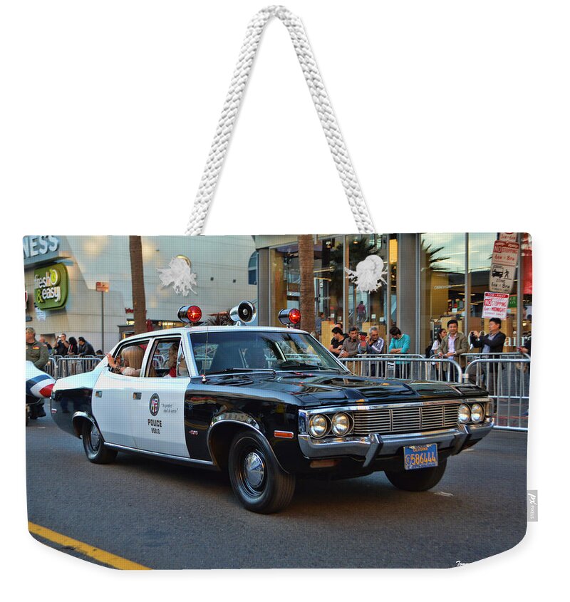 1972 Amc Matador Weekender Tote Bag featuring the photograph Adam 12 by Tommy Anderson