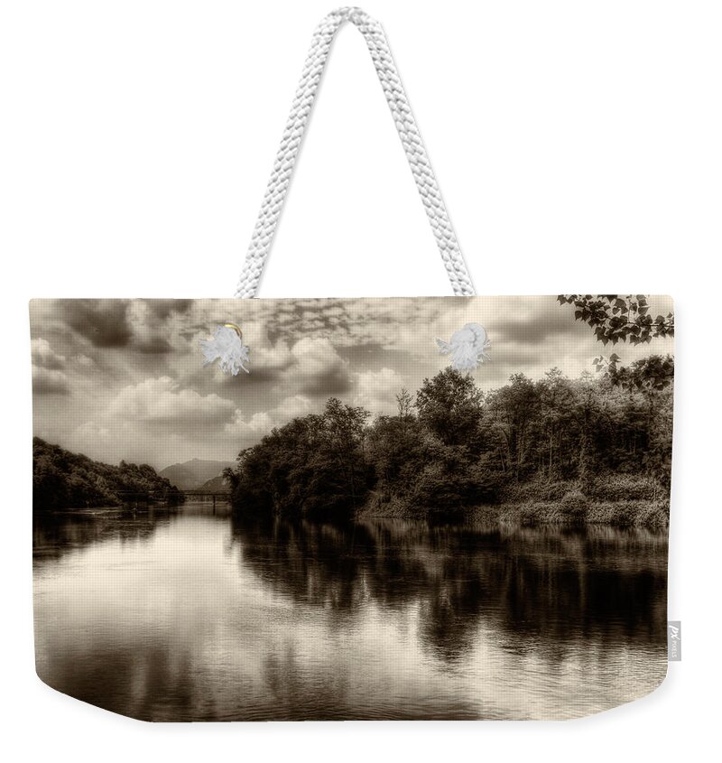 Adda Weekender Tote Bag featuring the photograph Adda River 2 by Roberto Pagani