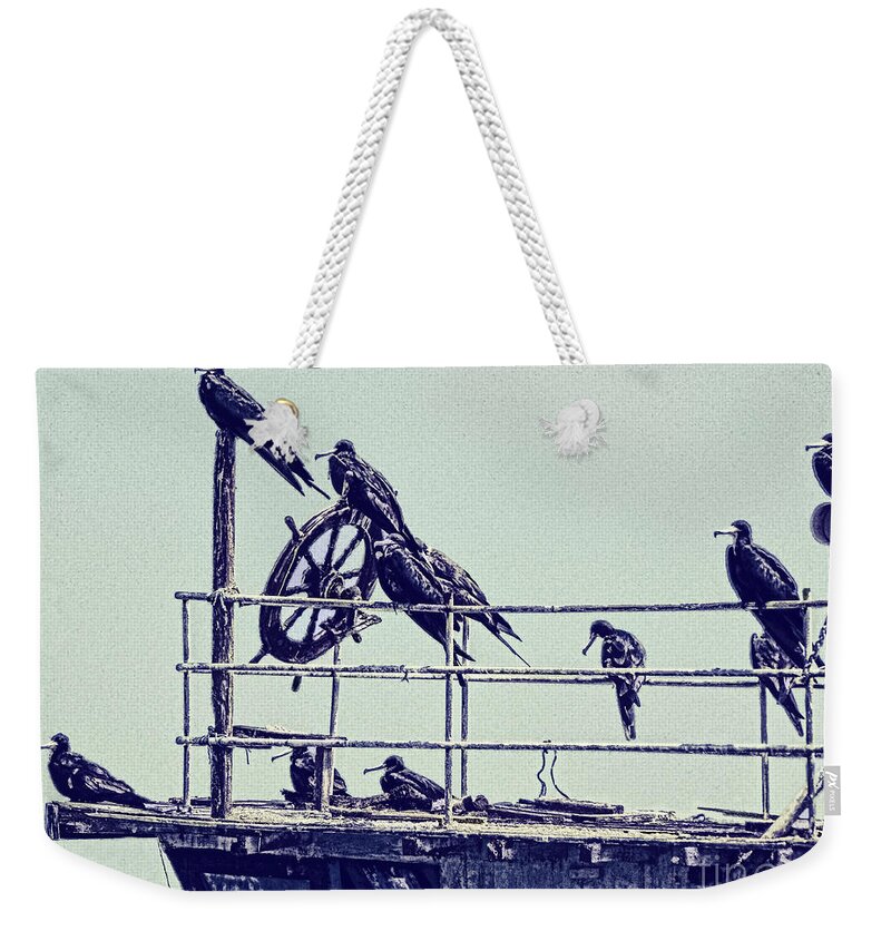 Julia Springer Weekender Tote Bag featuring the photograph Adrift by Julia Springer
