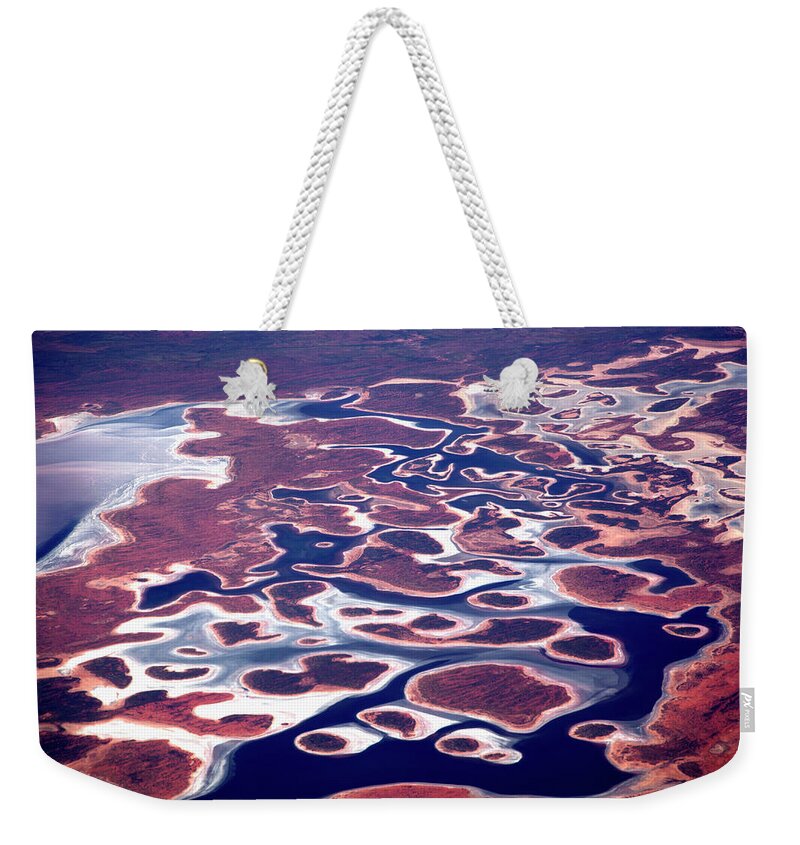 Scenics Weekender Tote Bag featuring the photograph Aerial View Of The Pilbara Landscape by Tobias Titz