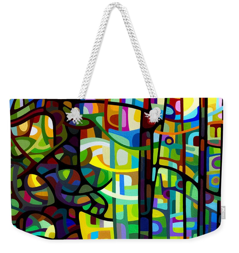 Art Weekender Tote Bag featuring the painting After the Rain by Mandy Budan