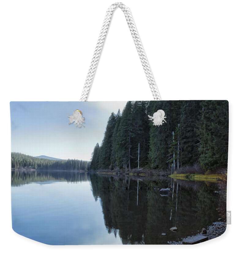 Lake Weekender Tote Bag featuring the photograph Afternoon at Clear Lake by Belinda Greb