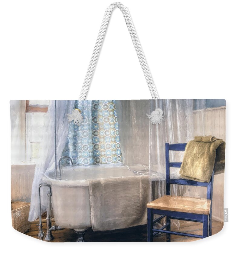 Interior Photography Weekender Tote Bag featuring the photograph Afternoon Bath by Scott Norris