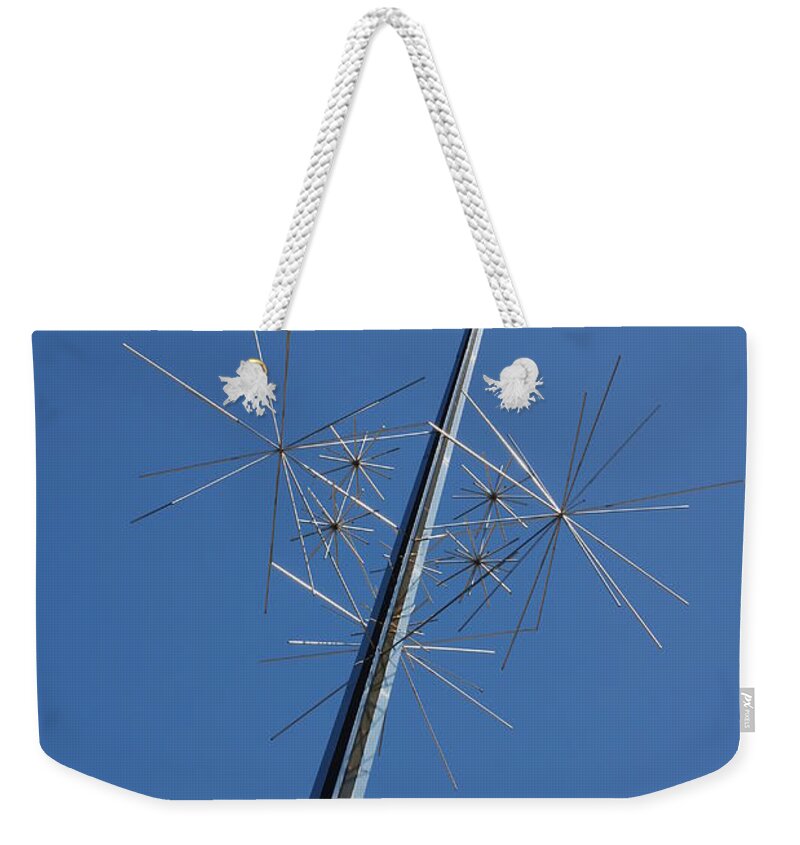 Air And Space Museum Weekender Tote Bag featuring the photograph Air and Space Museum Art Spire by Kenny Glover