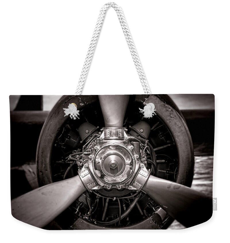 Propeller Weekender Tote Bag featuring the photograph Air Power by Olivier Le Queinec